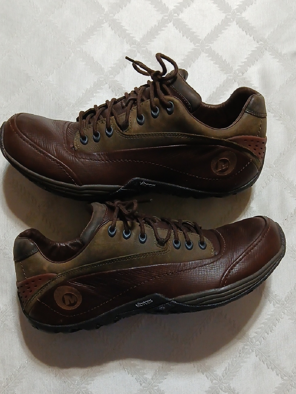 Merrell Men's Brown Lace-Up Sneakers Size 10.5